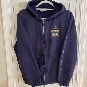 Disney Cruise Line Mexican Riviera Sailings 2012 Hoodie Jacket Size Large.